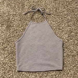 Grey spankley halter top